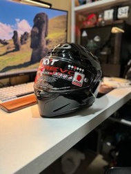 KYT TT-REVO Motorcycle Helmet (頭盔) Size M *GLOSS BLACK RARE*