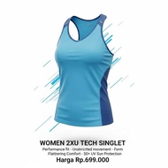2XU Running Shirt Women's Tech Vent Tank - Lightweight & Ventilated for Breathable Comfort - Running