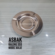ASBAK ROKOK KALENG 555 MODEL BULAT / TEMPAT SAMPAH ROKOK