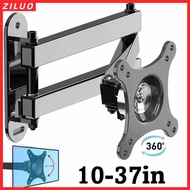 ZILUO Computer Bracket, Extendable 10-37in LCD Monitor Bracket, Universal Wall Mount Rotatable Sturd