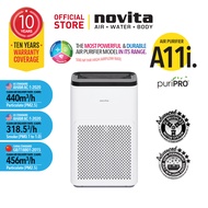 novita Air Purifier A11i | 1076 ft² Coverage | Plasma Ions | H13 HEPA + Nano Ions | NEA Listed!