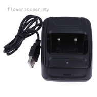 flowersqueen Radio Battery Charger USB for Baofeng BF- 888S Retevis H777 Walkie-Talkie FN UK