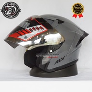 Helm ALV Ultron Original SNI Gratis Ongkir Kaca Silver Clear