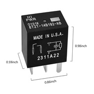 8T2T-14B192-AB Relay (Pack of 4), 12VDC 4 Pins Plug-in Automotive Relay - Reliable OEM Replacement, 