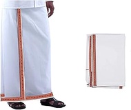 Thin Dhoti Cotton Dhoti's, Full Length, Men's Ethnic Wear, White, Single Piece Indian Traditional Dh