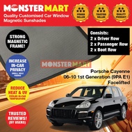 Porsche Cayenne 2006-2009 1st Generation 9PA E1 SUV Customise Magnetic Sunshades