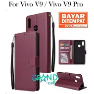 FLIP CASE VIVO V9 / VIVO V9 PRO ( RAM 6 GB) PREMIUM WALLET LEATHER