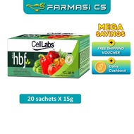 CellLabs HBF Detox & Rejuvenate 20 sachets EXP:11/2026 [ Cell Labs Farmasi CS ]