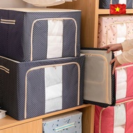 BIG SIZE Clothes Bag Steel Frame 100L (60x42x40cm) Foldable and Convenient for Storing Clothes, Dura