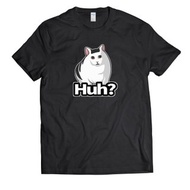 迷因系列-Huh?貓 貓貓 貓咪 原創T恤 純棉T恤