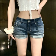 y2k y2k Women's Clothing y2k Pants American Shorts Denim Skinny Jeans Super y2k Wear Low-Waist yk1