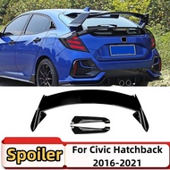 For Honda Civic FK7 10th Hatchback 2016-2021 Rear Wing Trunk Spoiler Tuning Accessories Body Kit Tai