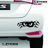 CUTTING STICKER PEEKING MONSTER CLAW 20 CM COOL MONSTER PEEKING CAR BUMPER STICKER