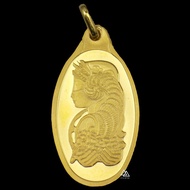AFZA [RARE] PAMP SUISSE LADY FORTUNA 1.15 / 10.15 GRAM GOLD 999.9 PENDANT