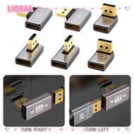LIORA‌A Display Port Adapter, L Shape 90 Degree Angle DP Male to Female Converter,  8K 60Hz DP1.4 DP