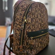 Preloved Tas Backpack Bonia Signature Bag 