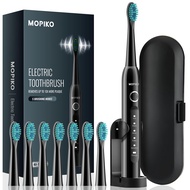 MOPIKO Sonic Electric Toothbrush for Adults, Rechargeable Electric Toothbrushes with Case, Travel To