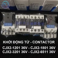 Starting from AC Contactor CJX2-1201 CJX2-1801 CJX2-3201 CJX2-5011 CJX2-6511 Coil: 36VAC