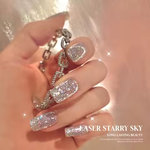 MIANEL 12ML Crystal Crushed Diamond Gel Nail Polish 2026 New Style Diamond Popular Color Nail Polish