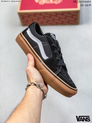 แวนส์ Vans Old Skool Pro - Classic Canvas Sneakers with Natural Rubber Sole ของ แท้ Outdoor Shoes รองเท้าผ้าใบ ได้ทั้งชายหญิง แฟชั่นสตรีท ระบายอากาศได้ รองเท้าสเก็ตบอร์ด รองเท้าบุรุษและสตรี