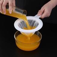 springevenepicuy 80/100/120/200/400 Mesh Nylon Strainer Spoon for Soy Milk Coffee Yogurt CCD