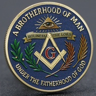 American Challenge Coins Masturbation Commemorative Medal Embossed Color Painted Coins Brotherhood C
