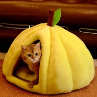 gumahus | บ้านแมวแบบครึ่งปิด Safe Haven รูปฟักทอง