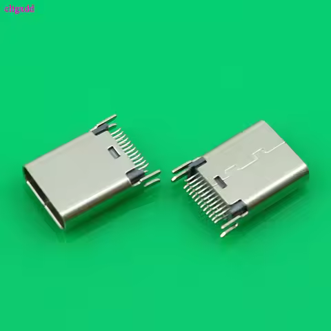 10pcs micro USB vertical 24P for 3.1 Type C Connector 24p type-C no side 24Pin Female Socket jack Ch