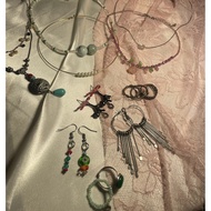 Necklace Ring Earrings 2nd hand/handmade