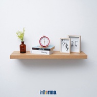 Informa 80 cm Wall Shelf Brown Oak Decorative Wall Shelf Multipurpose Wall Shelf Wall Shelf Indoor H