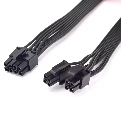 CPU 8 Pin to 4+4 Pin ATX Power supply Cable 8Pin to 8pin EPS Cable P8 to P4 for Cooler Master Silent