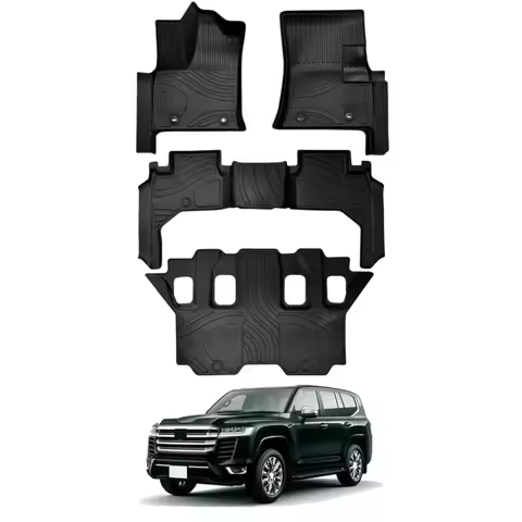 For Toyota Land Cruiser LC300 7seat 5 Seat 2021-2024 Floor Mats Cargo Mat Accessories TPE All-Weathe
