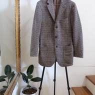 復古 Harris 花呢手工編織男士西裝外套