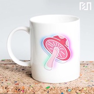 Neon Mushroom Icon Mug 1