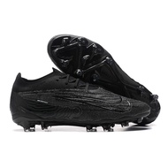 Phantom GX Full Black Double Layer Waterproof Fish Silk Full Knitted FG Football Shoes Phantom GX El