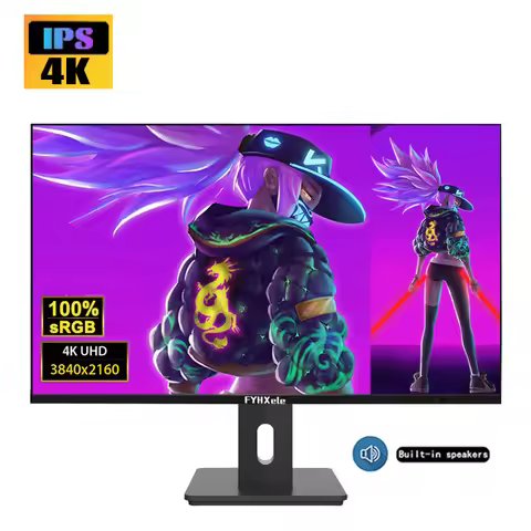 27inch Computer Monitor PC 4K UHD Monitor 60Hz IPS 1ms Adaptive-Sync VESA Mounting 100%sRGB Game Mon