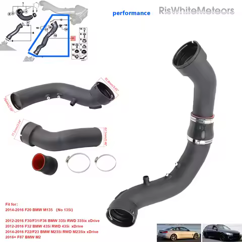 Intake charge pipe FIT For BMW N55 3.0L turbo M2 M135i F20 M235i F22/F23 335i F32 435i ix F30 RWD xD