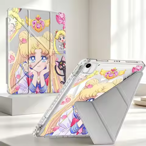 Sailormoon Girl Tablet Case For Samsung Galaxy Tab A9 Plus S8 A8 S10 Lite S9 Plus A11 S7 FE With Pen