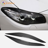 Fog Headlight Refit Black Fiber Car Eyelid Parts Cover Decor For BMW 5 Series F10 2010-2013 Replacem