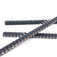 20pcs 1x40P 2.54mm Round Hole Male Tin Gold Female Pin Header Single Row 0.1" Breakable PCB IC Cryst