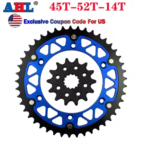 Motorcycle 45T~52T 14T Front & Rear Sprocket For YAMAHA WR450F YZ450F WR250Z YZ250L YZ250R WR400F YZ