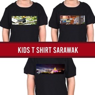 Kids T shirt Sarawak Kenyalang Kuching Cotton T-Shirt Souvenir Gift T shirt Kanak kanak