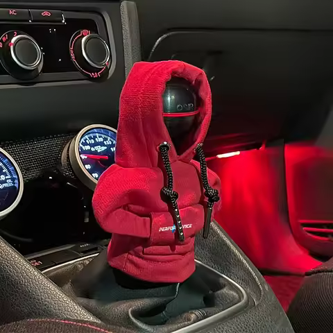 Car Gear Shifting Hoodie Logo Knob Cover Manual Handle Gear Mat For BMW Performance E46 F30 E60 E90 