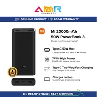 Xiaomi Mi Powerbank 3 20000mAh 50W Type-C In / Output Super Flash Charging Portable Power Bank