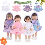 KEATHS Doll Clothes, 22inch/55cm Multicolor Doll Pleuche Dress Set, Toy Hairy Changing Dress Game Do
