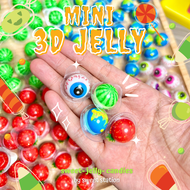 [1กระปุก/200ชิ้น] 3D Jelly Mini! เยลลี่3D มินิ (1ชิน/1.5g.) เยลลี่มินิ รสผลไม้ มี4แบบ ลูกโลก ลูกกะตา แตงโม สตอเบอรี่ ขนมเด็ก หอม อร่อย