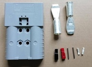 Genuine Anderson SBX 350 350A SBX350A SBX350 600V Gray 6340G1 Connector With #2/0 AGW Contacts Auxil