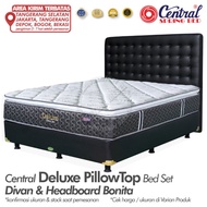 kasur central springbed deluxe pillow top mattress - divan hb bonita 160 x 200 cm