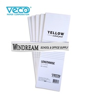 ☍ ♧ ☢ ♞Veco Yellow Pad Paper lengthwise size : 4-1/4 x 13in