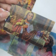 QUALITY Tempelan Kulkas 3D Magnet Gambar Yesus Maria Keluarga Kudus